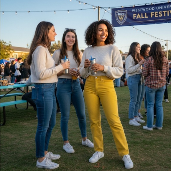 Limited Vintage Butter Yellow High Waisted Straight Leg Super Soft Corduroys - Picture 1 of 7